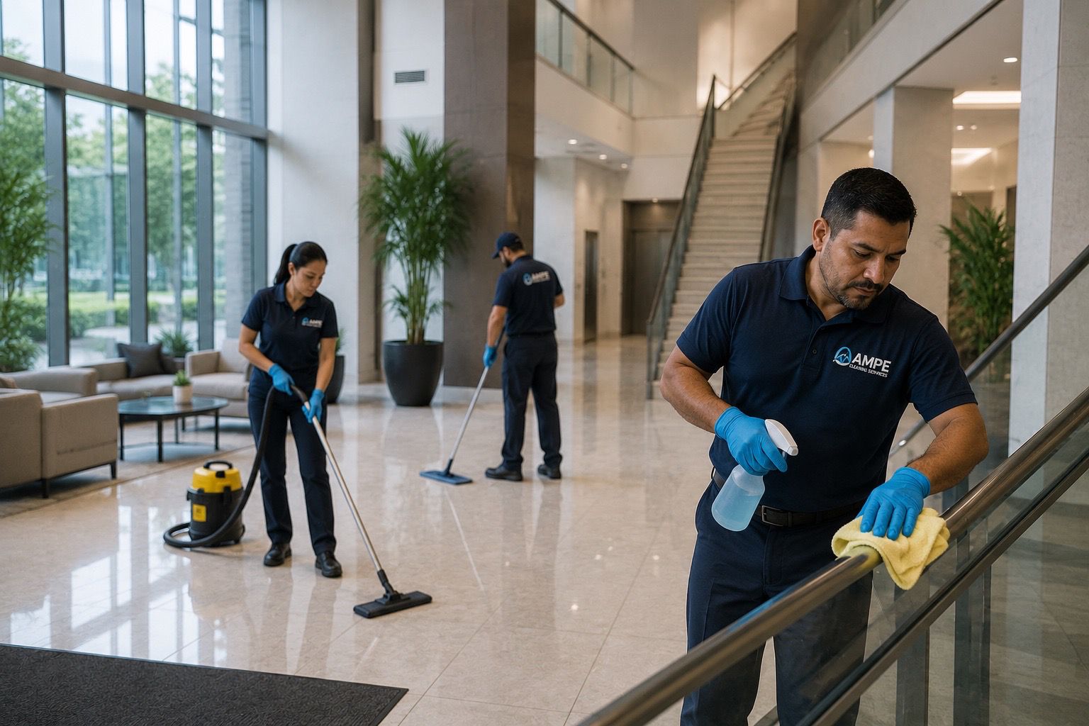 Apartment community cleaning