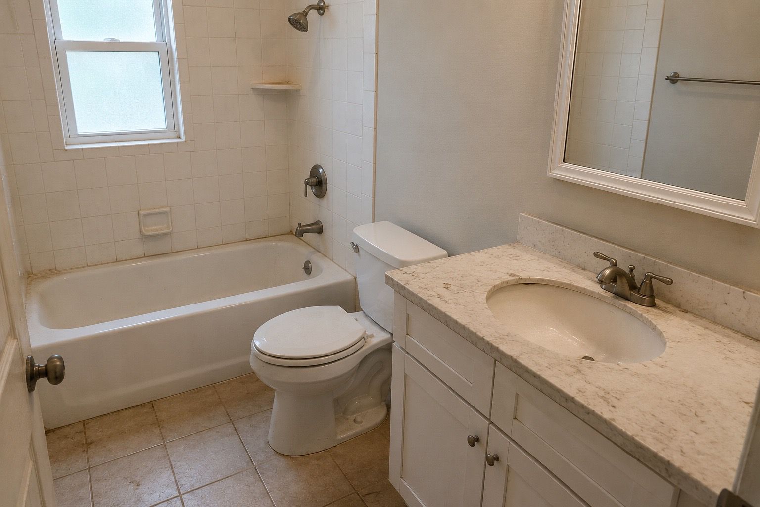Bathroom before cleaning